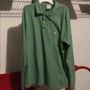 Brooks Brothers Men’s Long Sleeve Polo Green